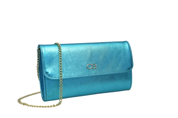 collezione alessandro Leather Clutch Bag with Separate