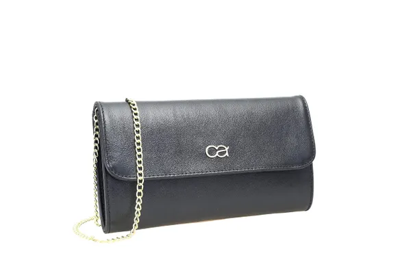 collezione alessandro Leather Clutch Bag with Separate