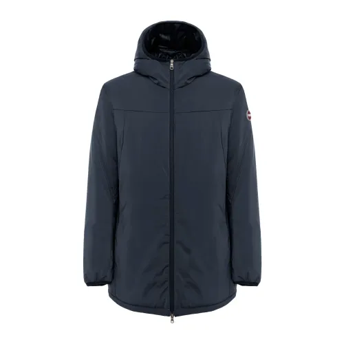 Colmar , Blue Stretch Coat with Hood ,Blue male, Sizes: