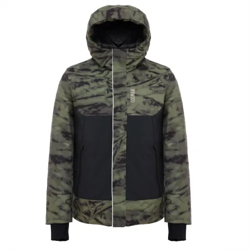 Colmar , Camouflage Ski Jacket with Reflective Details ,Green male, Sizes: