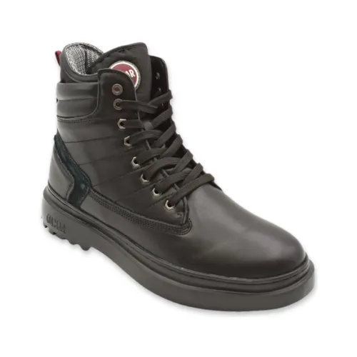 Colmar , Snower Premium Men`s Lace-Up Ankle Boot ,Black male, Sizes: