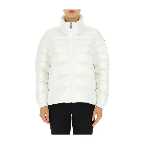 Colmar , White Coats with Super Glossy Lacquered Fabric ,White female, Sizes: