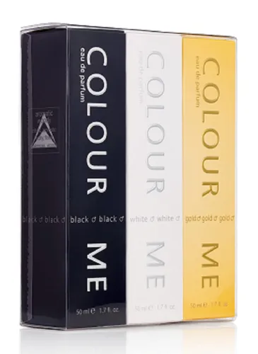 COLOUR Me Black/White/Gold Homme - Triple Pack