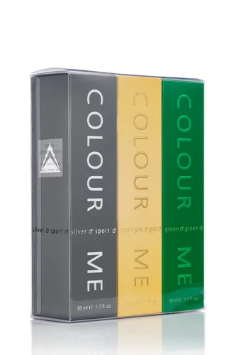 COLOUR ME, Silver Sport/Gold Homme/Green - Triple Pack,