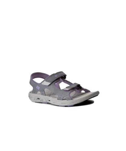 Columbia Childrens Unisex Techsun Vent Kids Grey Sandals Leather (archived)
