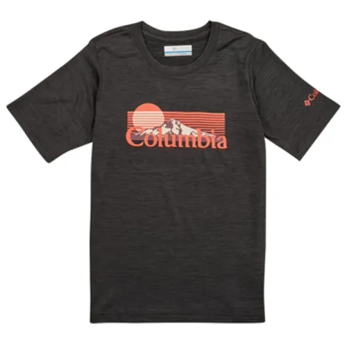 Columbia  Mount Echo Short Sleeve Graphic Shirt  boys's Children's T shirt in Grey