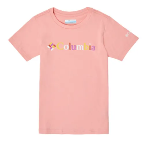 Columbia  SWEET PINES GRAPHIC  girls's Children's T shirt in Pink