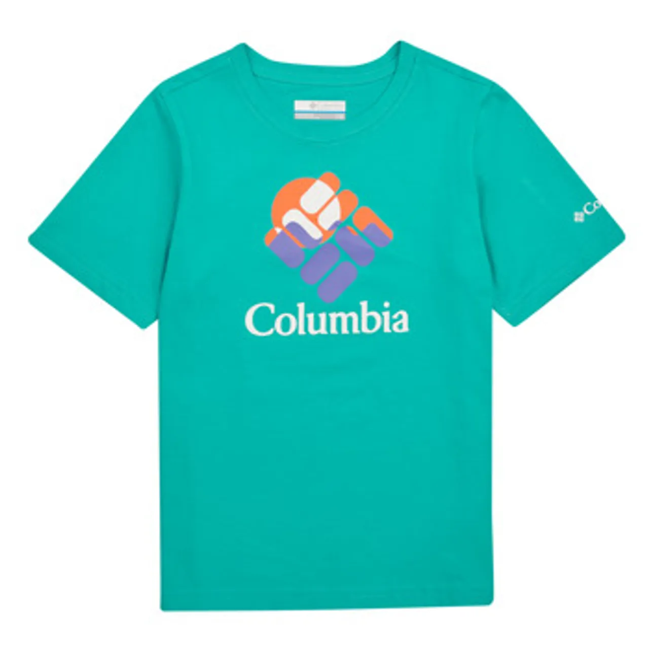 Columbia  Valley Creek Short Sleeve Graphic Shirt  boys's Children's T shirt in Blue