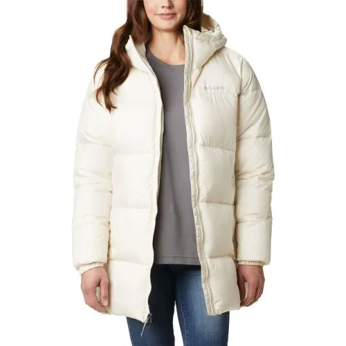 Columbia Womens Chalk Puffect Mid Hooded Jacket