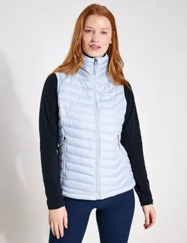 Columbia Womens Powder Lite Quilted Funnel Neck Gilet - XS - Grey, Grey,Black