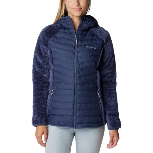 Columbia Womens Powder Lite Sherpa Hybrid Fleece Jacket (Nocturnal)
