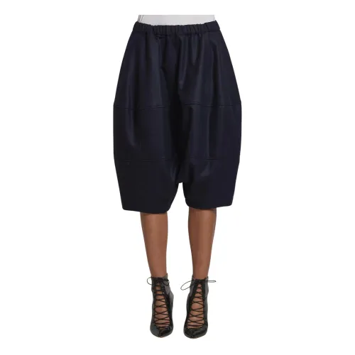 Comme des Garçons , Blue Wool Shorts ,Blue female, Sizes: