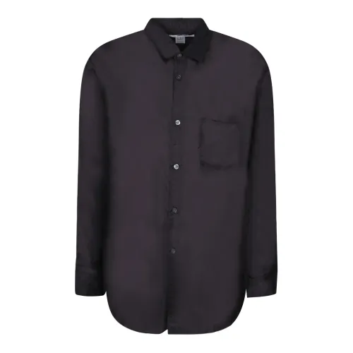 Comme des Garçons , Classic Collar Long Sleeve Shirt ,Black male, Sizes: