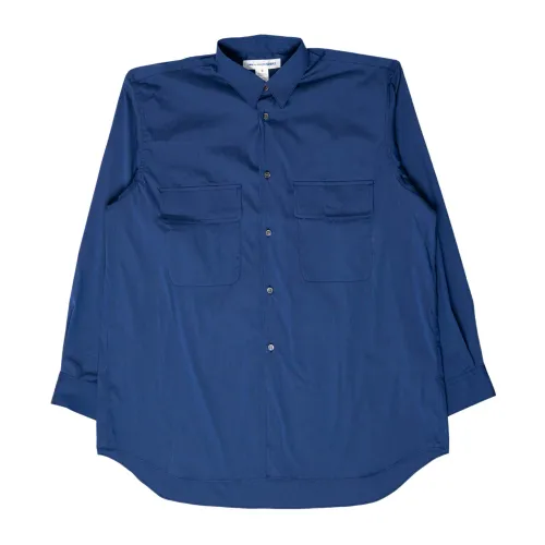 Comme des Garçons , Cotton Men Shirt - Fl-B059-W23/Bn ,Blue male, Sizes: