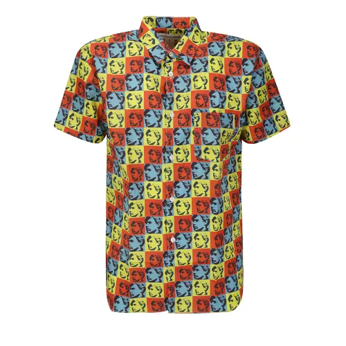 Comme des Garçons , Cotton Printed Poplin Full Print Shirt ,Multicolor male, Sizes: