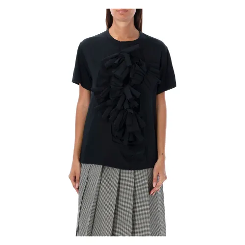 Comme des Garçons , Decorative T-Shirt ,Black female, Sizes: