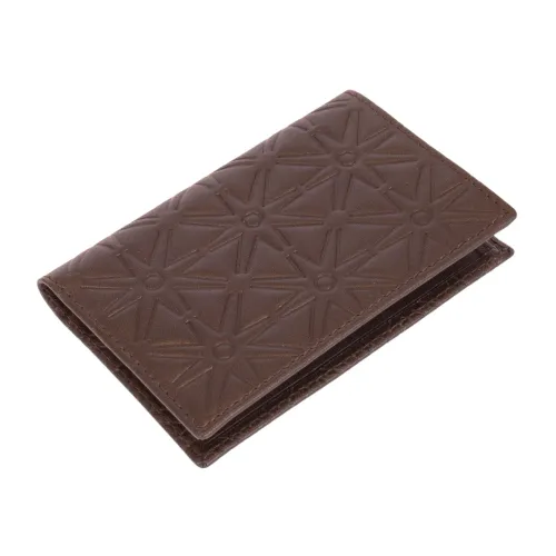 Comme des Garçons , Embossed No Zip Cardholder Sa640Eabw ,Brown male, Sizes: ONE SIZE