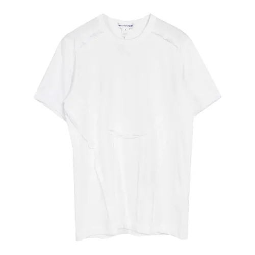 Comme des Garçons , Fabric Detail T-Shirt ,White male, Sizes: