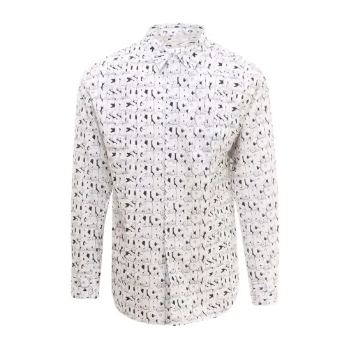 Comme des Garçons , Formal Shirt Upgrade - Stylish Men`s Shirt ,White male, Sizes: