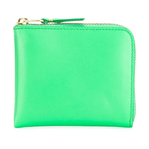 Comme des Garçons , Green Leather Classic Wallet ,Green male, Sizes: ONE SIZE