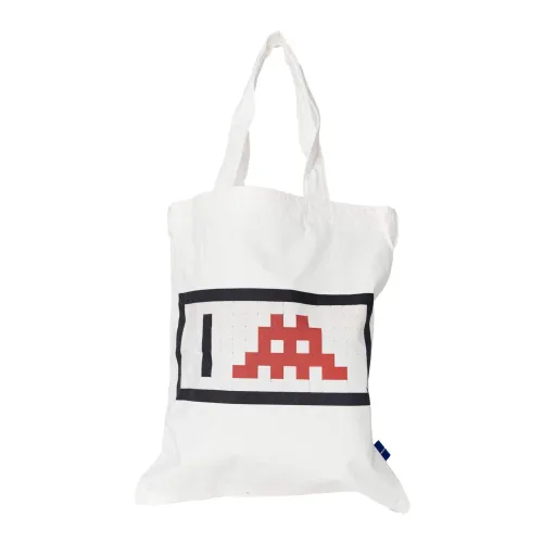 Comme des Garçons , Invader Tote Bag Collaboration Edition ,White male, Sizes: ONE SIZE