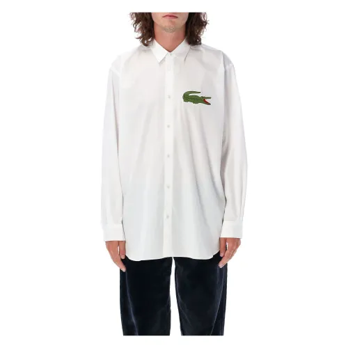 Comme des Garçons , Lacoste Croco Shirt ,White male, Sizes: