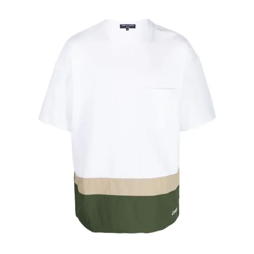 Comme des Garçons , Logo-Print T-Shirt and Polo Collection ,White male, Sizes: