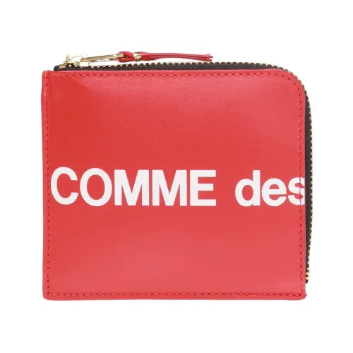 Comme des Garçons , Logo-printed wallet ,Red female, Sizes: ONE SIZE