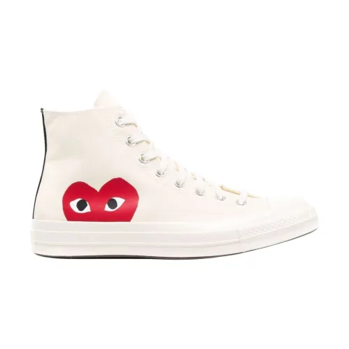 Comme des Garçons Play , BIG Heart Ct70 HI TOP Shoes ,White male, Sizes: