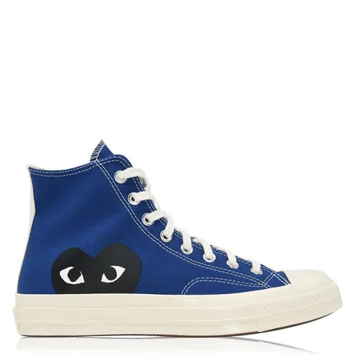 Comme des Garcons PLAY Chuck Logo High Top Trainers - Blue