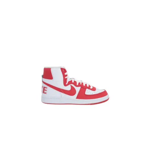 Comme des Garçons , Red High-Top Sneakers by Nike x Comme des Garcon ,Red male, Sizes: