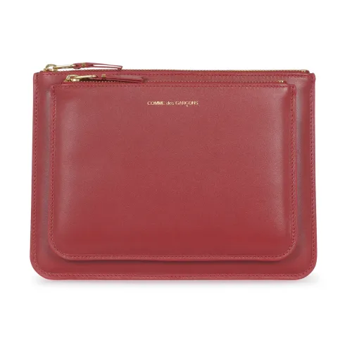 Comme des Garçons , Red Wallet with Outside Pocket ,Red female, Sizes: ONE SIZE