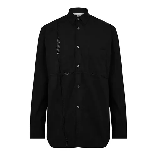 Comme Des Garcons Shirt Tartan Long Sleeve Shirt - Black