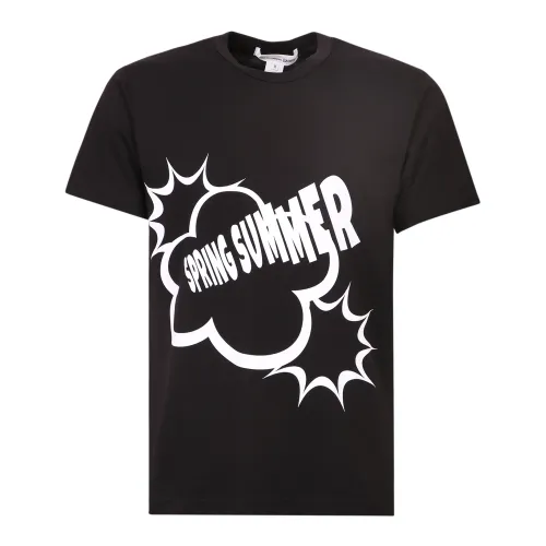 Comme des Garçons , Spring summer T-shirt ,Black male, Sizes: