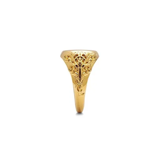 Common Lines Cl Signet Ring - Gold