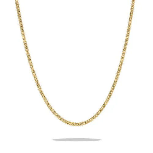 Common Lines Curb Necklace - Gold