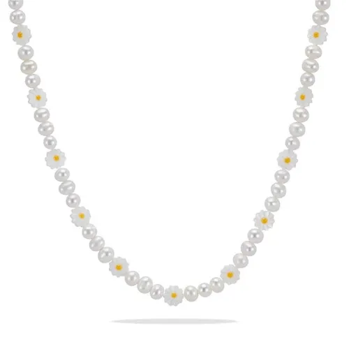 Common Lines Gioia Pearls - Silver