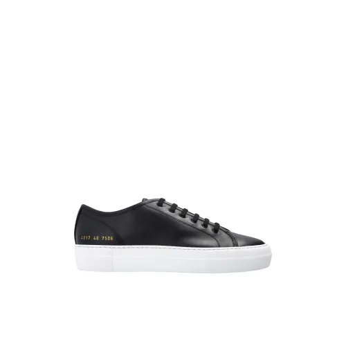 Common Projects , Black Tournament Low Super Leather Sneakers ,Black female, Sizes: