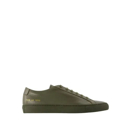Common Projects , Green Leather Low Sneakers ,Green male, Sizes:
