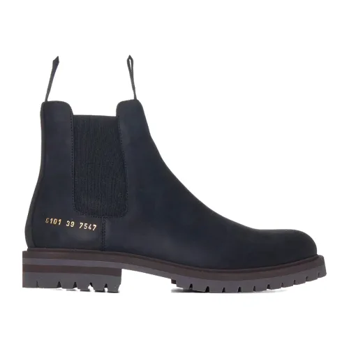 Common Projects , Leather Chelsea Boots ,Black female, Sizes: