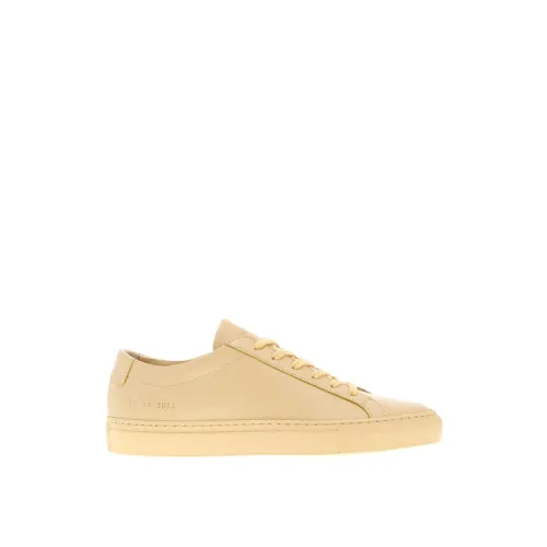 Common Projects , Yellow Leather Sneakers, Made in Italy ,Yellow female, Sizes: