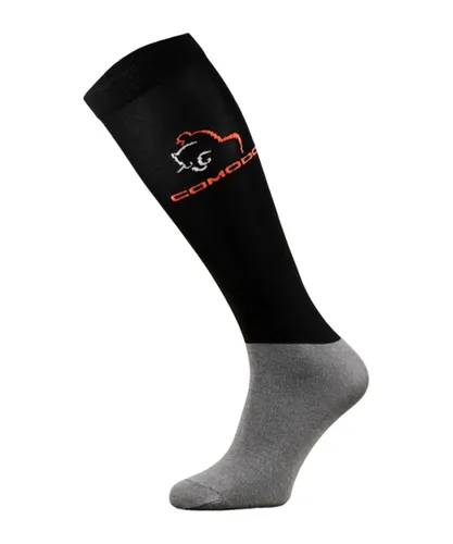 Comodo Womens - Ladies Microfibre Knee High Horse Riding Equestrian Socks - Black Cotton