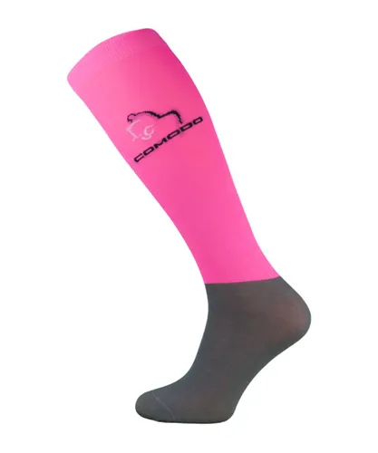 Comodo Womens - Ladies Microfibre Knee High Horse Riding Equestrian Socks - Pink