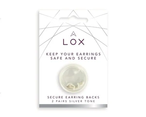 Connoisseurs Lox Silver Secure Earring Backs 2 Pairs