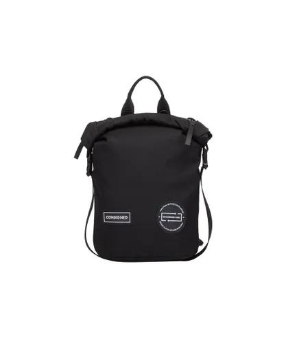 Consigned Mens Cornel S Roll Top Backpack - Black - One Size