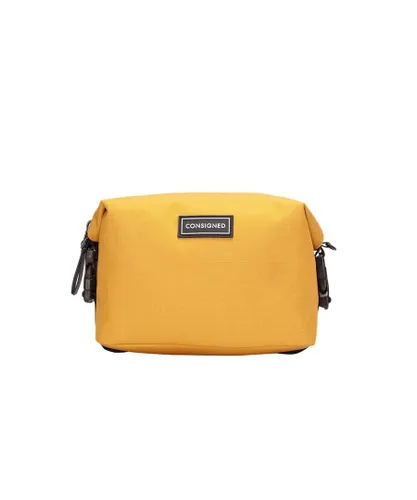 Consigned Mens Ellis Wash Bag - Yellow - One Size