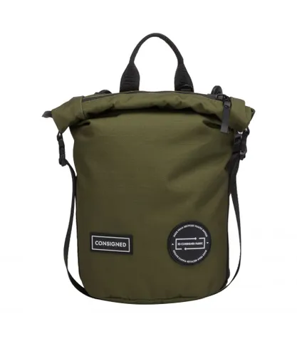 Consigned Unisex Cornel S Roll Top Backpack - Green - One Size