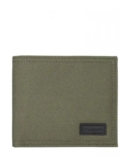 Consigned Unisex Fors Bi Fold Wallet - Khaki Nylon - One Size
