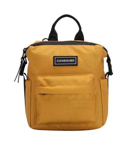 Consigned Unisex Lamont Xs Front Pocket Backpack - Mustard - One Size