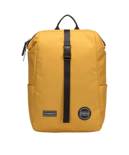 Consigned Unisex Mungo Hinge Top Backpack - Mustard - One Size
